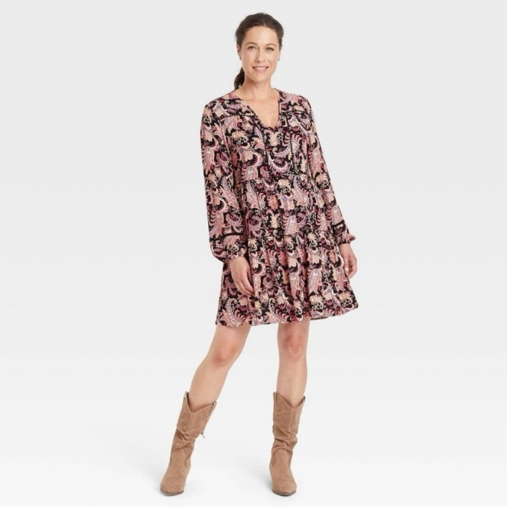 Knox Rose Boho Paisley Dress